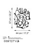 Wallity All You Need is Love Escultura de pared